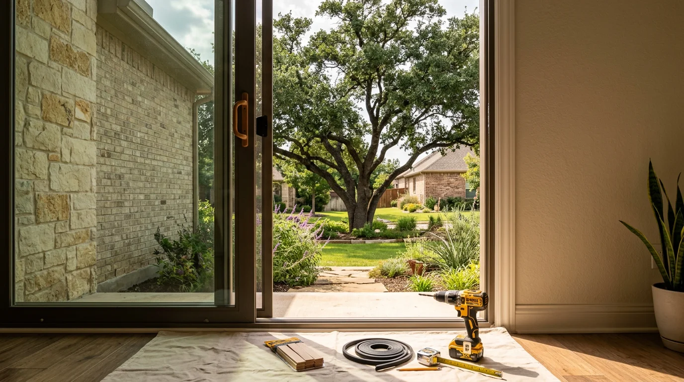Patio door repair and installation services in Fort Worth and Dallas