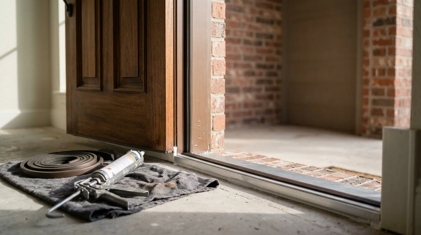 Door weatherstripping and sill repair services